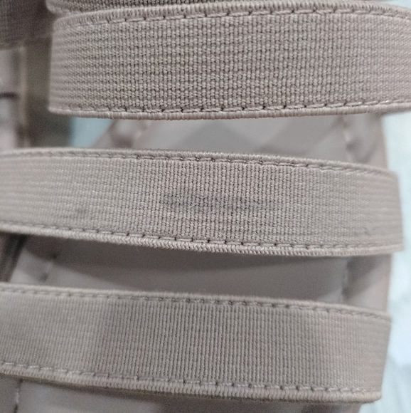 Beige Wedge Sandals size 6.5 - Picture 8 of 8